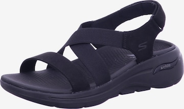 SKECHERS Hiking Sandals 'Go Walk' in Black: front