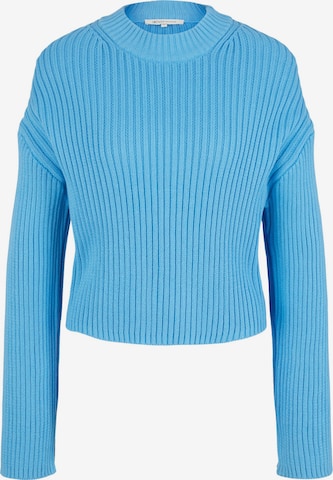 TOM TAILOR DENIM Sweater in Blue: front