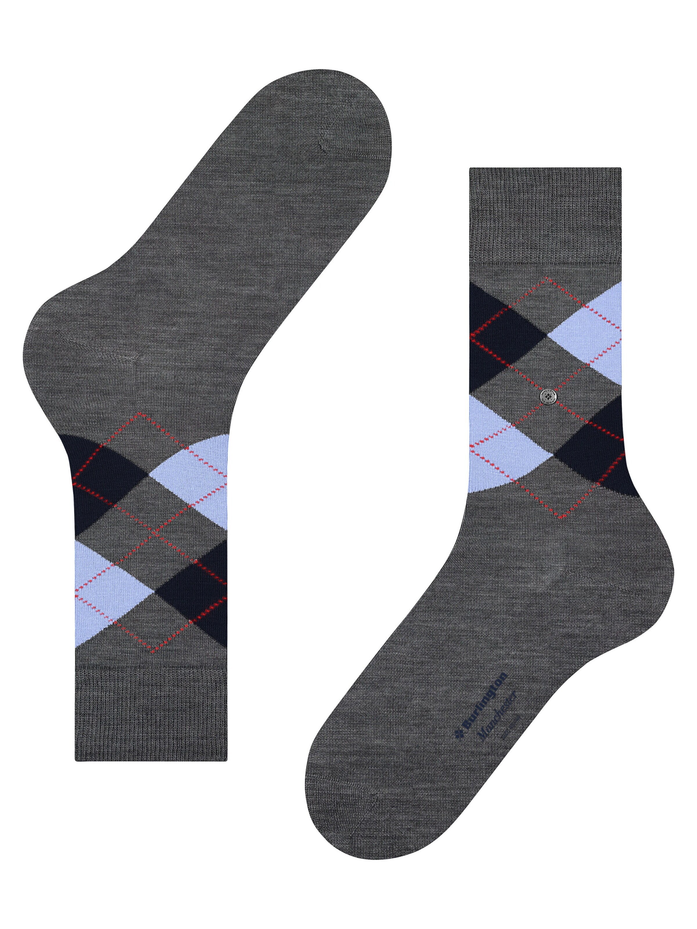 BURLINGTON Socks 'Manchester' in Grey
