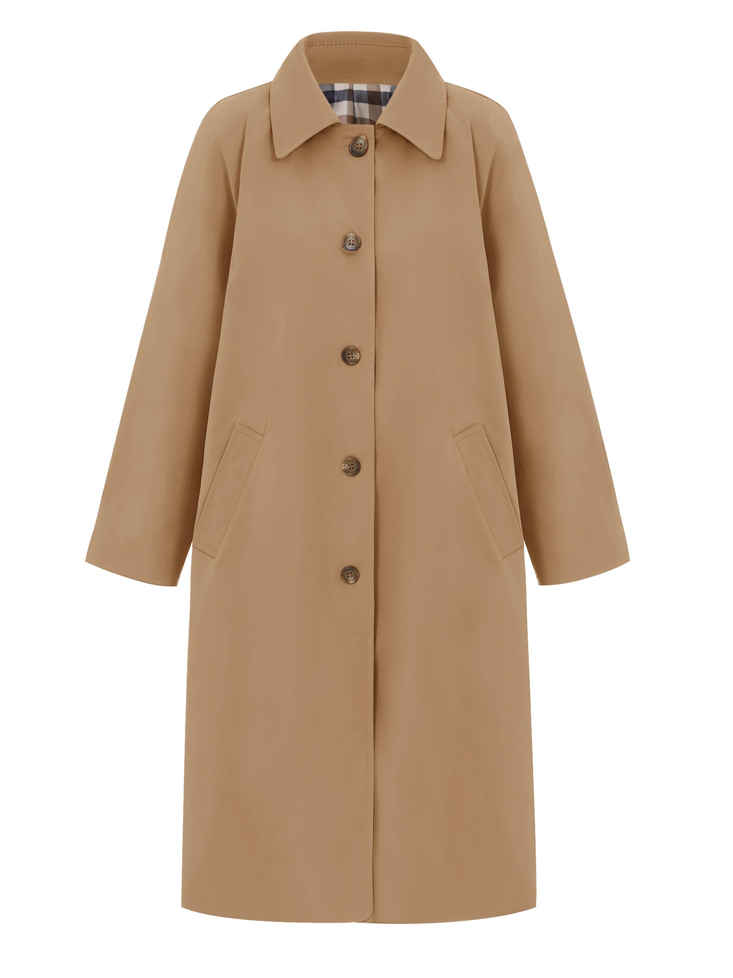Imily Bela Prehoden plašč | kamela barva, Prikaz izdelka