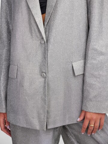 PIECES Blazer 'GLITTY' in Grey