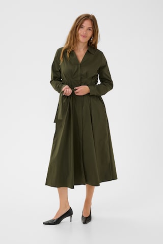 Robe-chemise 'Elna' CULTURE en vert : devant