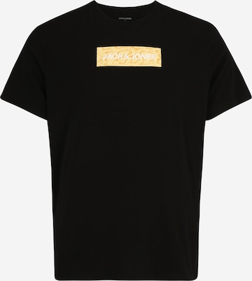 Jack & Jones Plus Shirt 'NAVIGATOR' in Zwart: voorkant