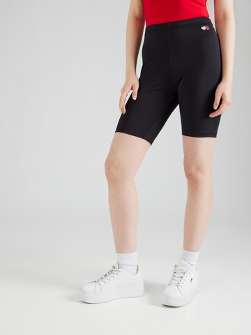 Tommy Jeans Skinny Shorts in Schwarz: predná strana