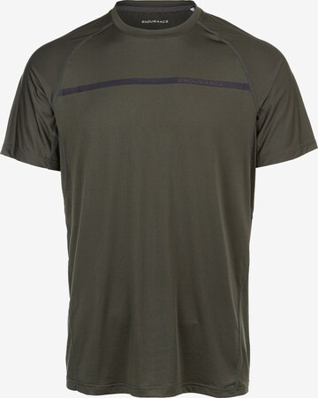 ENDURANCE - Camisa funcionais 'Serzo' em verde: frente