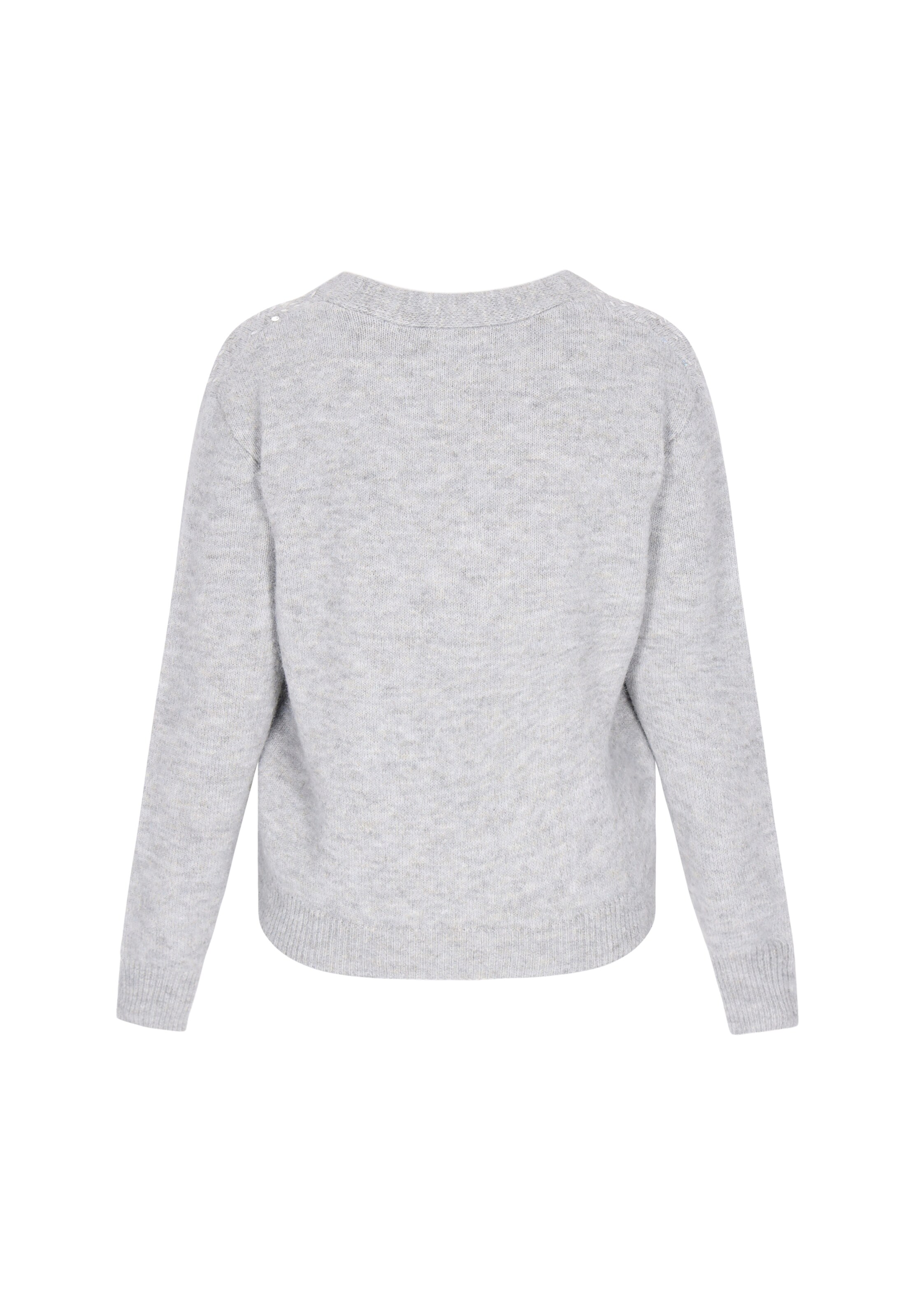 Usha Knit Cardigan in Grey