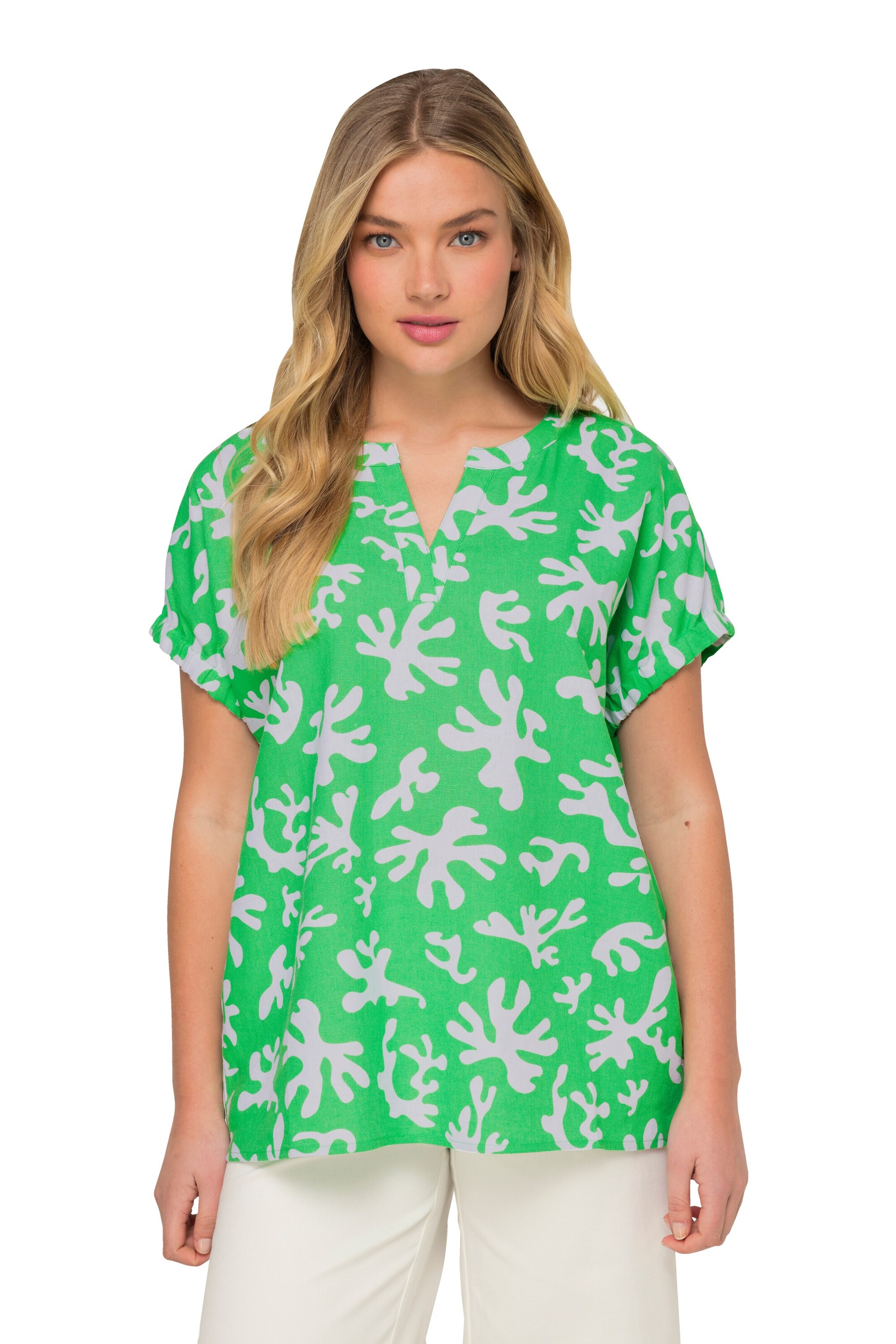 LAURASØN Blouse in Green: front