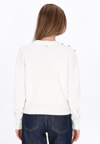 DreiMaster Maritim Pullover in Weiß