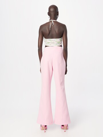 SOMETHINGNEW Flared Pants 'RUTH' in Pink