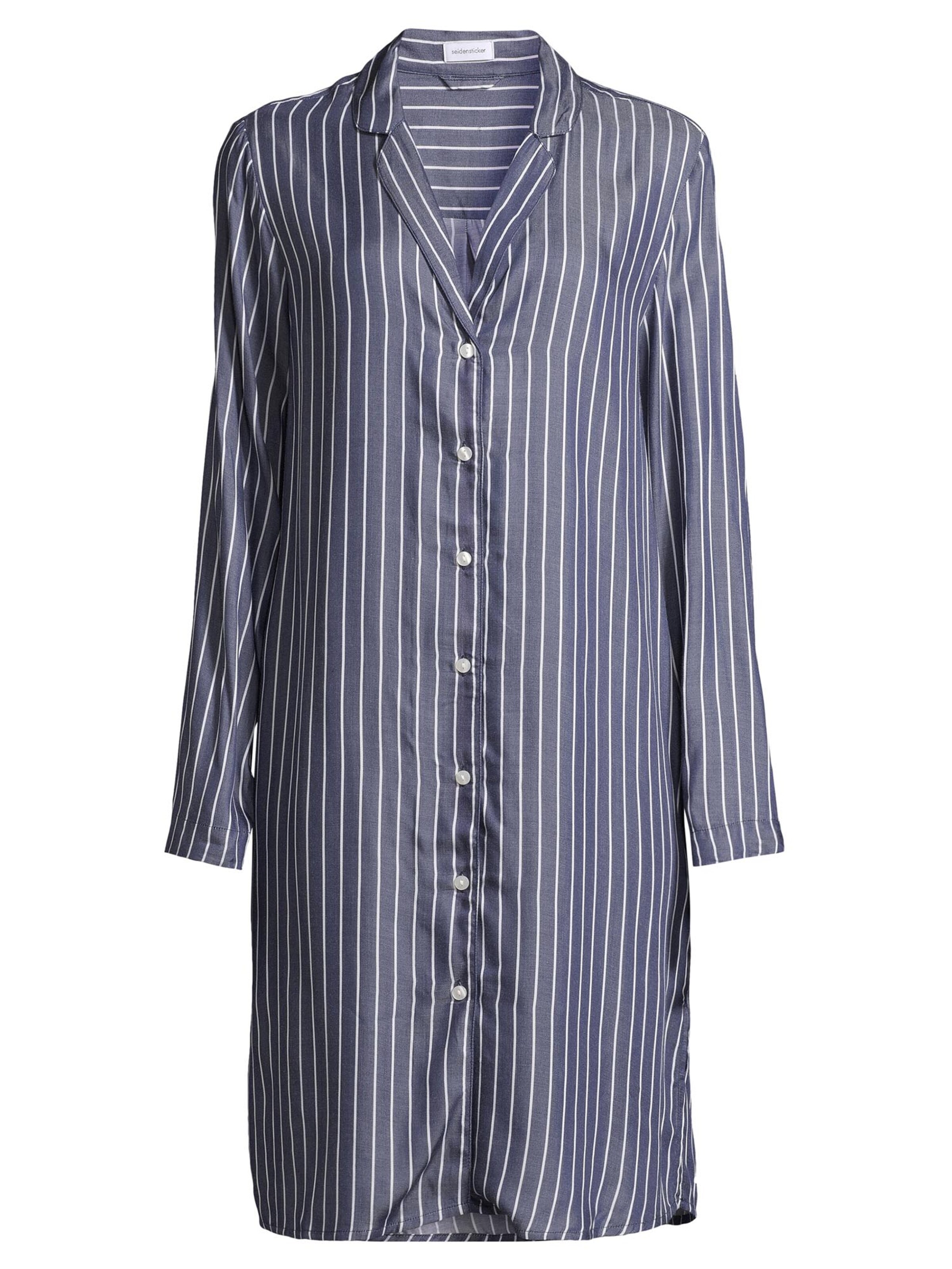 SEIDENSTICKER Nightgown 'Classic Web' in Blue: front
