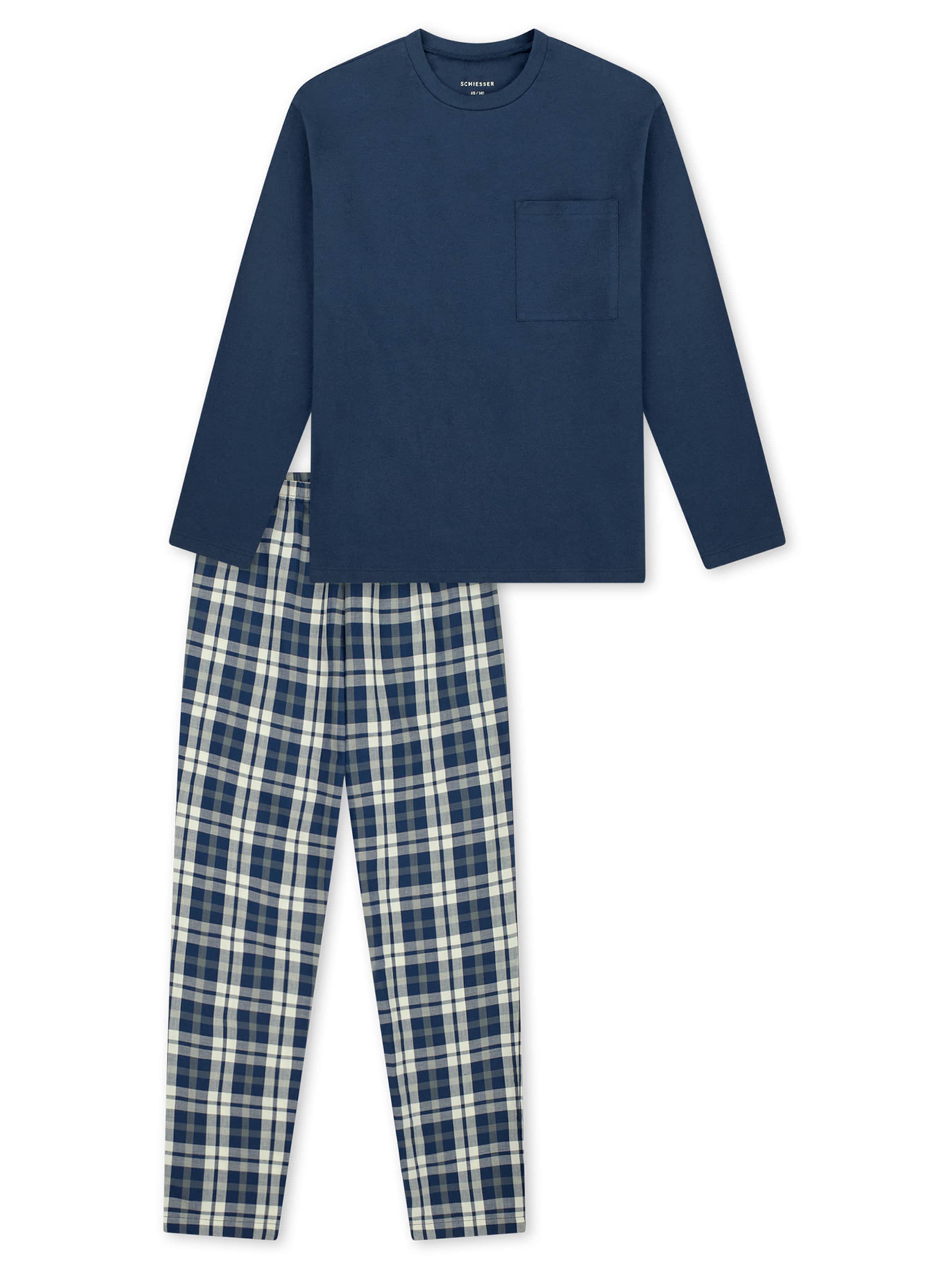 Pyjama ' Nightwear ' SCHIESSER en beige : devant
