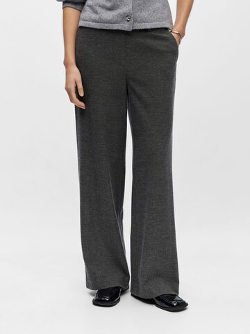 Wide Leg Pantalon 'OBJErica' OBJECT en gris : devant