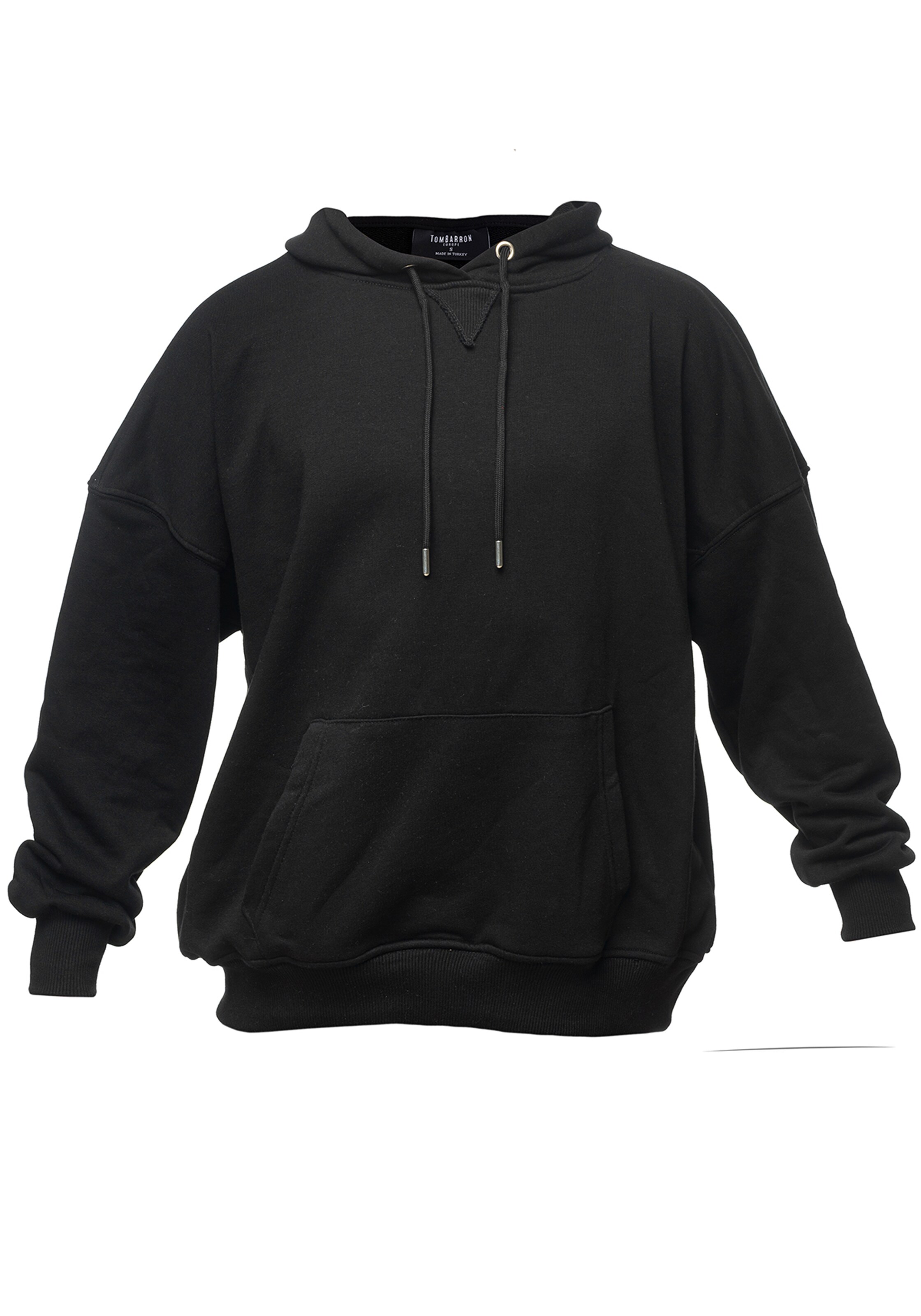 Tom Barron Trui 'mit Tasche' in Zwart: voorkant