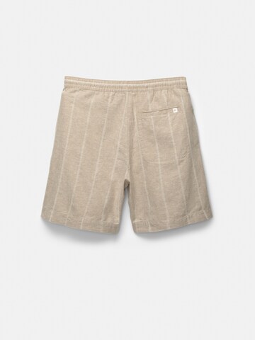 Loosefit Pantalon Pull&Bear en beige