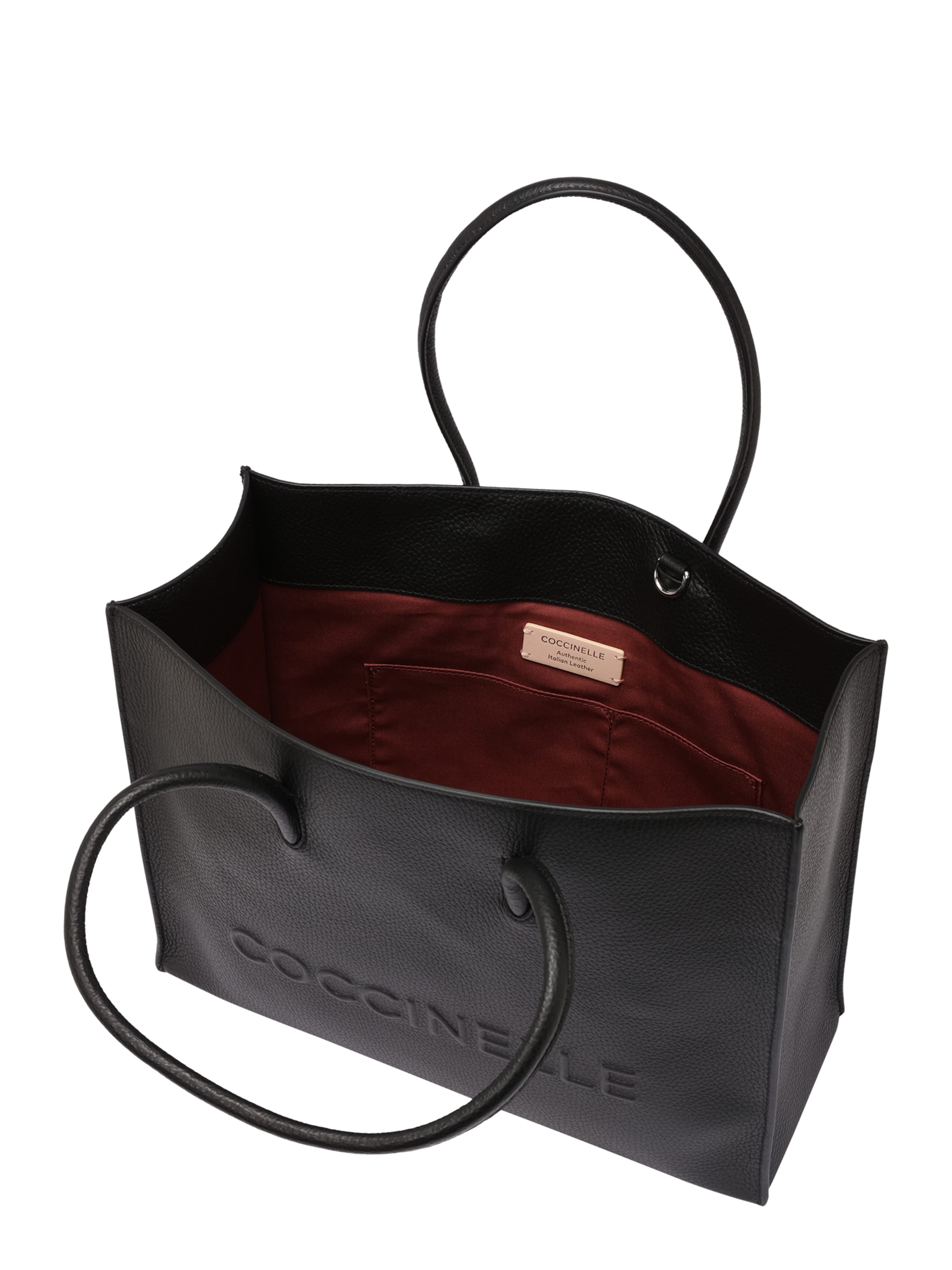 juoda Coccinelle Pirkinių krepšys