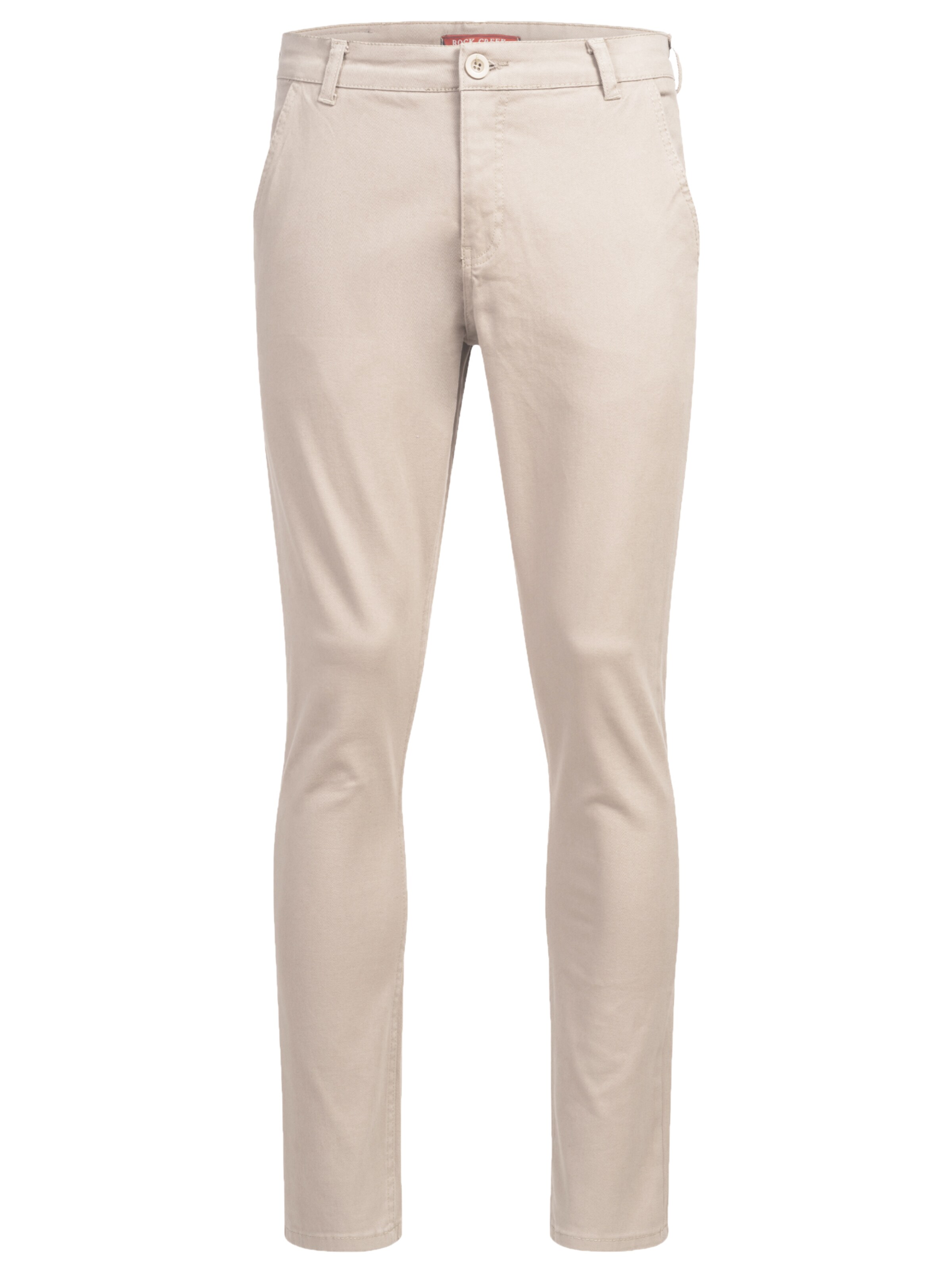 Rock Creek Slim fit Chino Pants in Beige: front