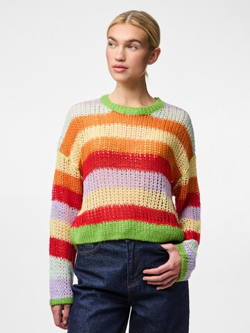 PIECES Pullover 'PCHilje' in Rot: Vorderseite