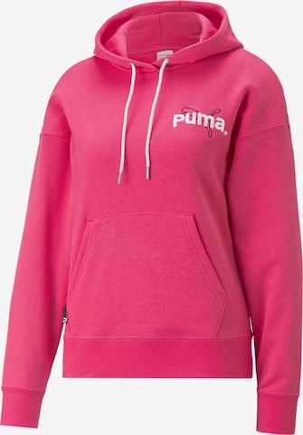 Sweat-shirt PUMA en rose : devant