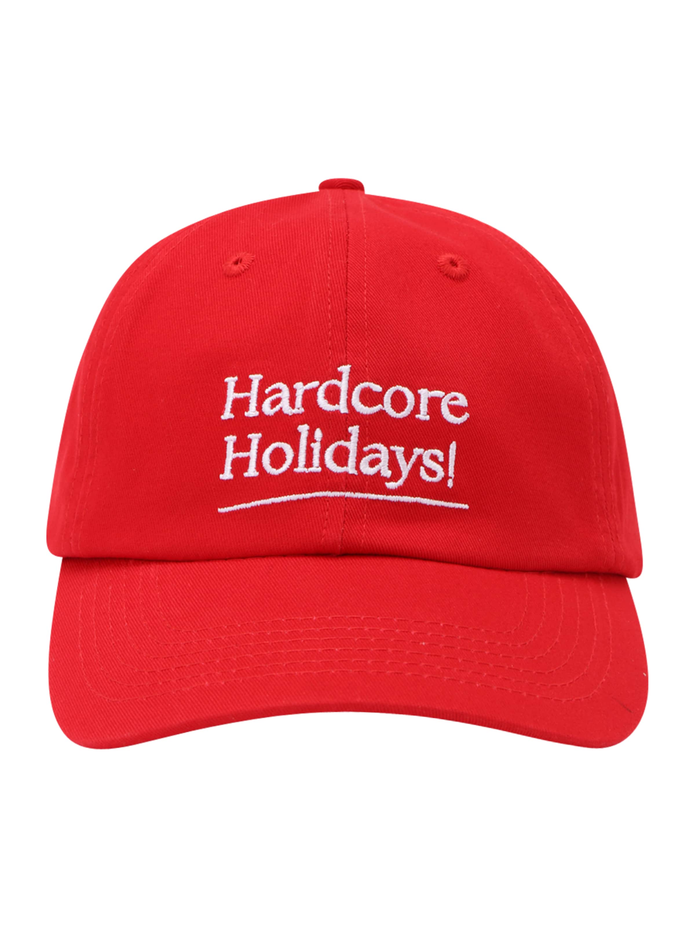 On Vacation - Boné 'Hardcore Holidays' em vermelho
