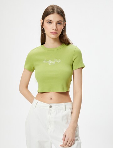 Koton Shirt in Groen: voorkant