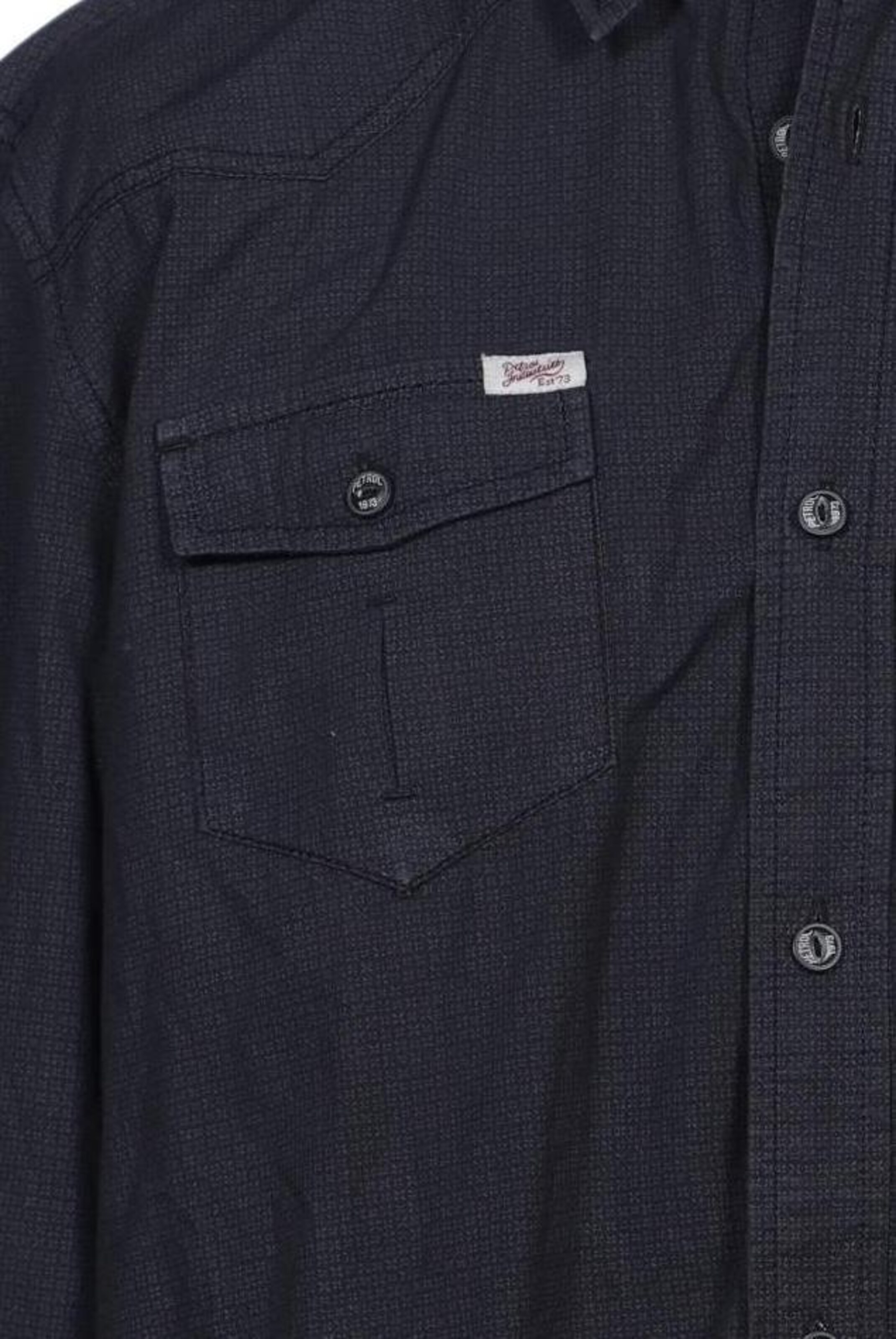 Petrol Industries Button Up Shirt in L in Blue