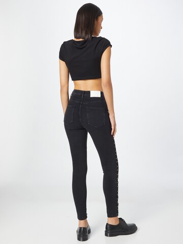 NEON & NYLON Skinny Jeans 'JERRY' in Zwart