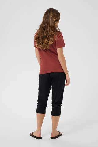Cream T-shirt 'CRNaia' i brun