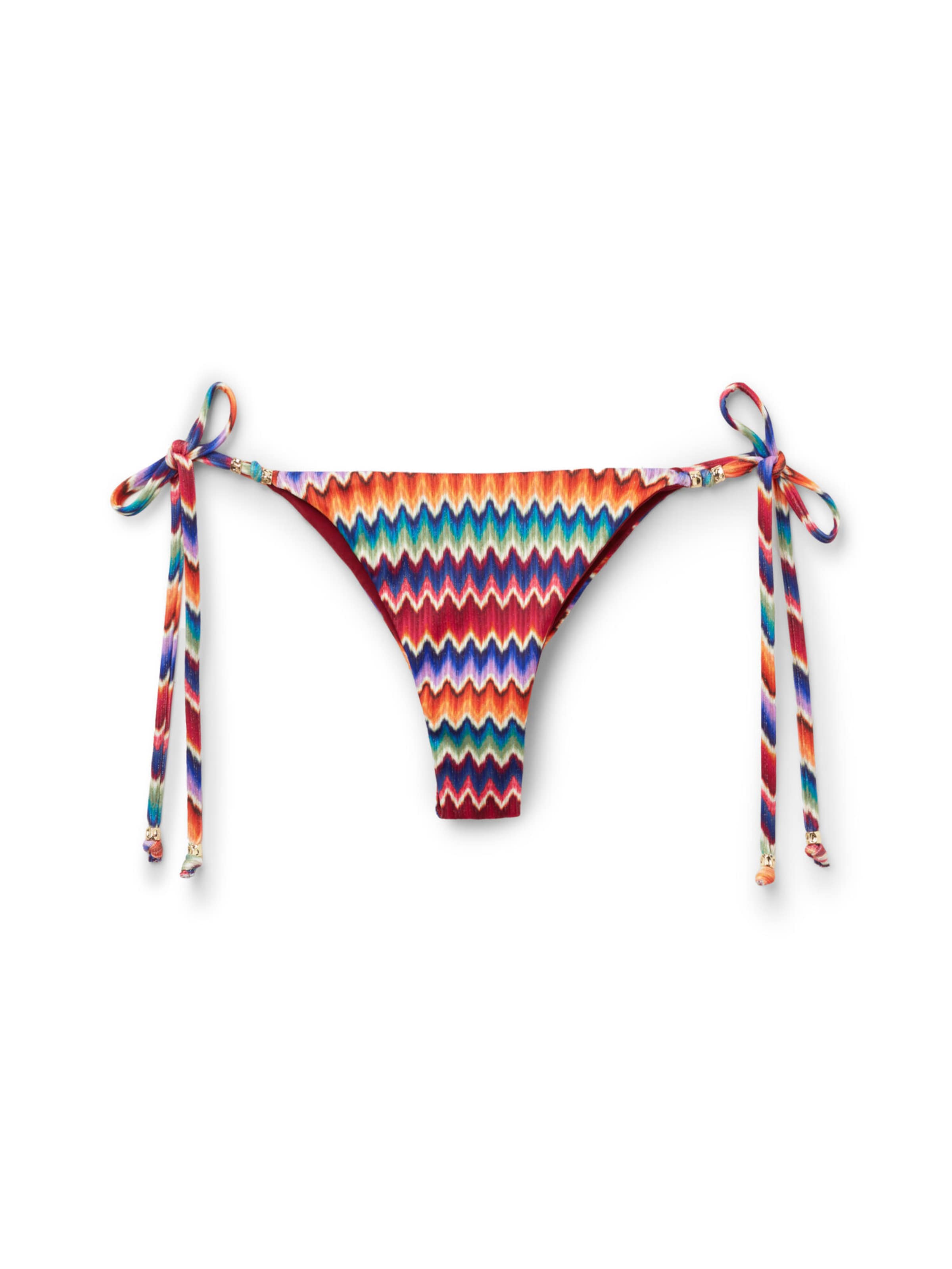 CALZEDONIA Bikini Bottoms 'Vibrant Chevron' in Mixed colors: front