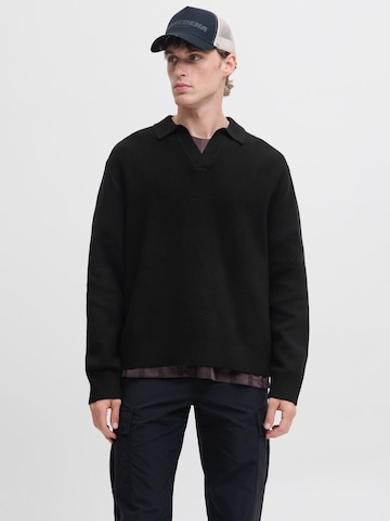Pulover de la JACK & JONES pe negru: față
