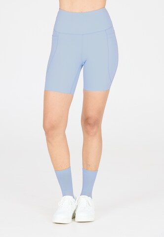 Athlecia Regular Workout Pants 'Aliya' in Blue: front