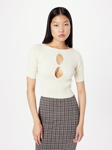 GLAMOROUS Sweater in Beige: front