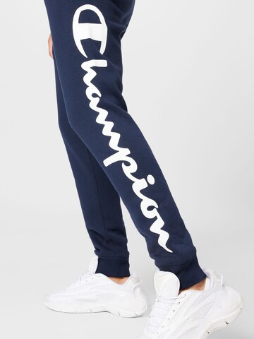 Tapered Pantaloni de la Champion Authentic Athletic Apparel pe albastru