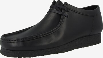 Clarks Originals Moccasins 'Wallabee' in Black: front