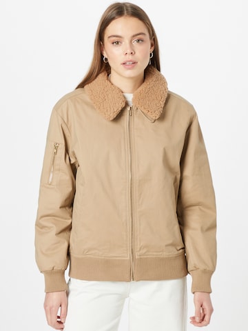 Veste mi-saison 'LULU' NÜMPH en beige : devant