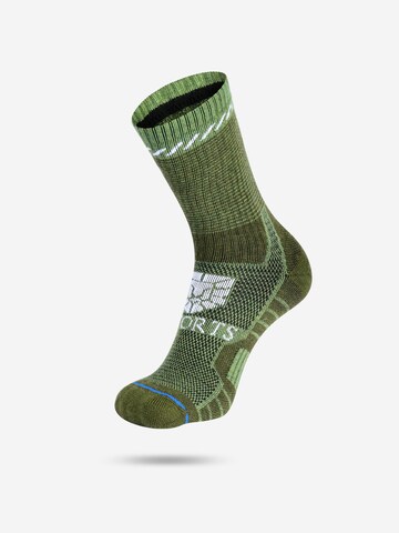 SWORTS Athletic Socks 'Thermo Merino Socks' in Green: front