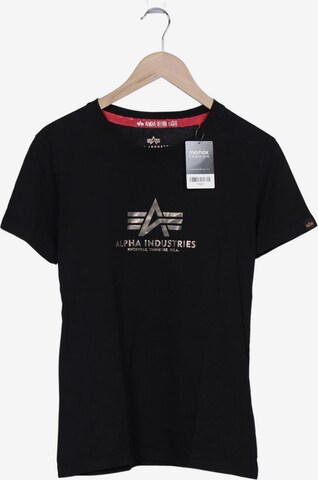 ALPHA INDUSTRIES Top & Shirt in M in Black: front