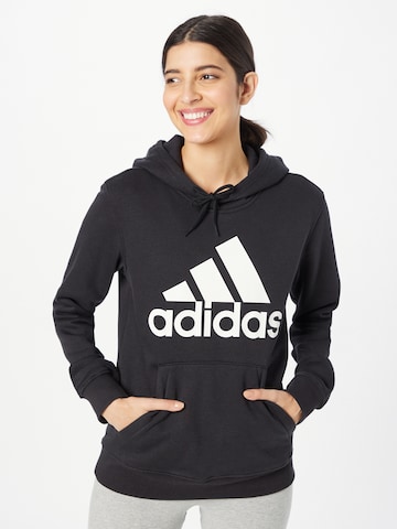 ADIDAS SPORTSWEAR Sportsweatshirt 'Essentials Big Logo  Fleece' in Schwarz: predná strana