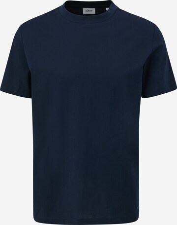 T-Shirt s.Oliver BLACK LABEL en bleu : devant