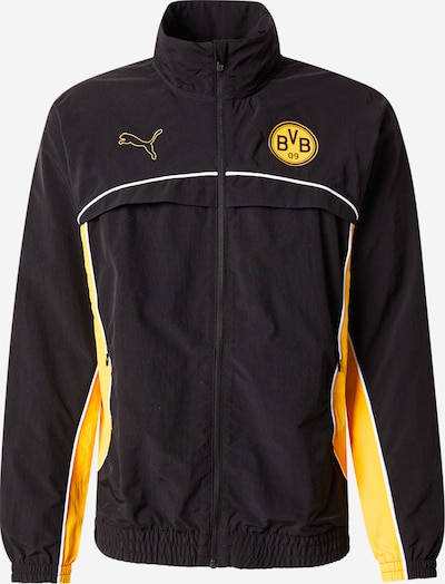 PUMA Sportska jakna 'BVB FtblStatement Cellerat' u tamo žuta / crna / bijela, Pregled proizvoda