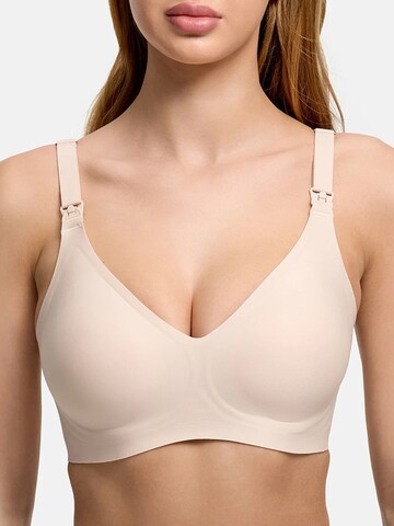 cfab (formerly creamy fabrics) - Bustier Sujetador 'Comfort Maternity Still-BH ohne Bügel' en beige