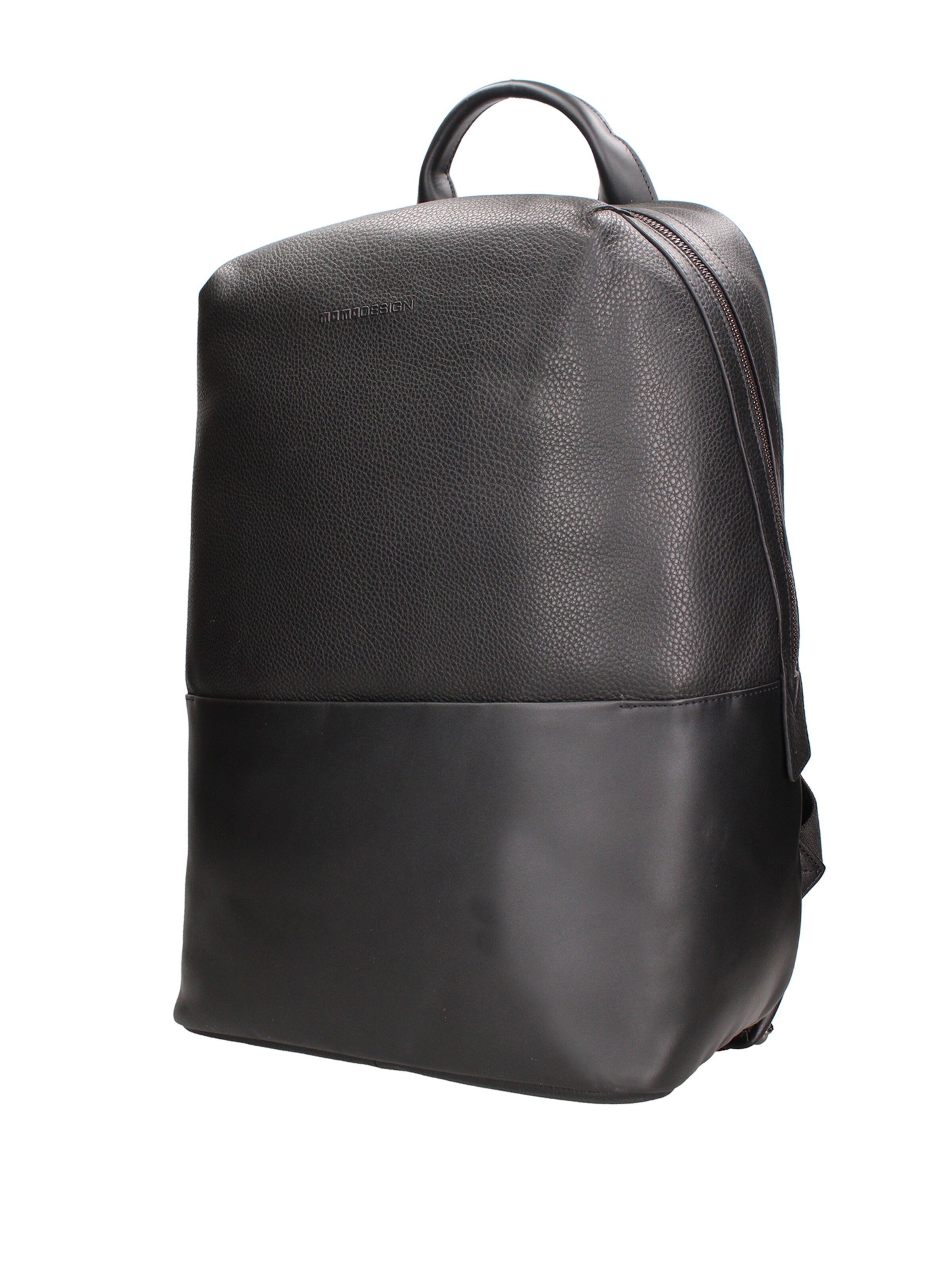 Zaino 'Zaino Momo Design Vera Pelle - Chiusura Zip 34x22x16,5 cm' di Momo Design in nero
