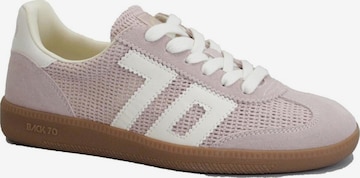 Baskets basses Back70 en rose : devant