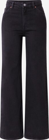 Monki Wide leg Jeans in Zwart: voorkant