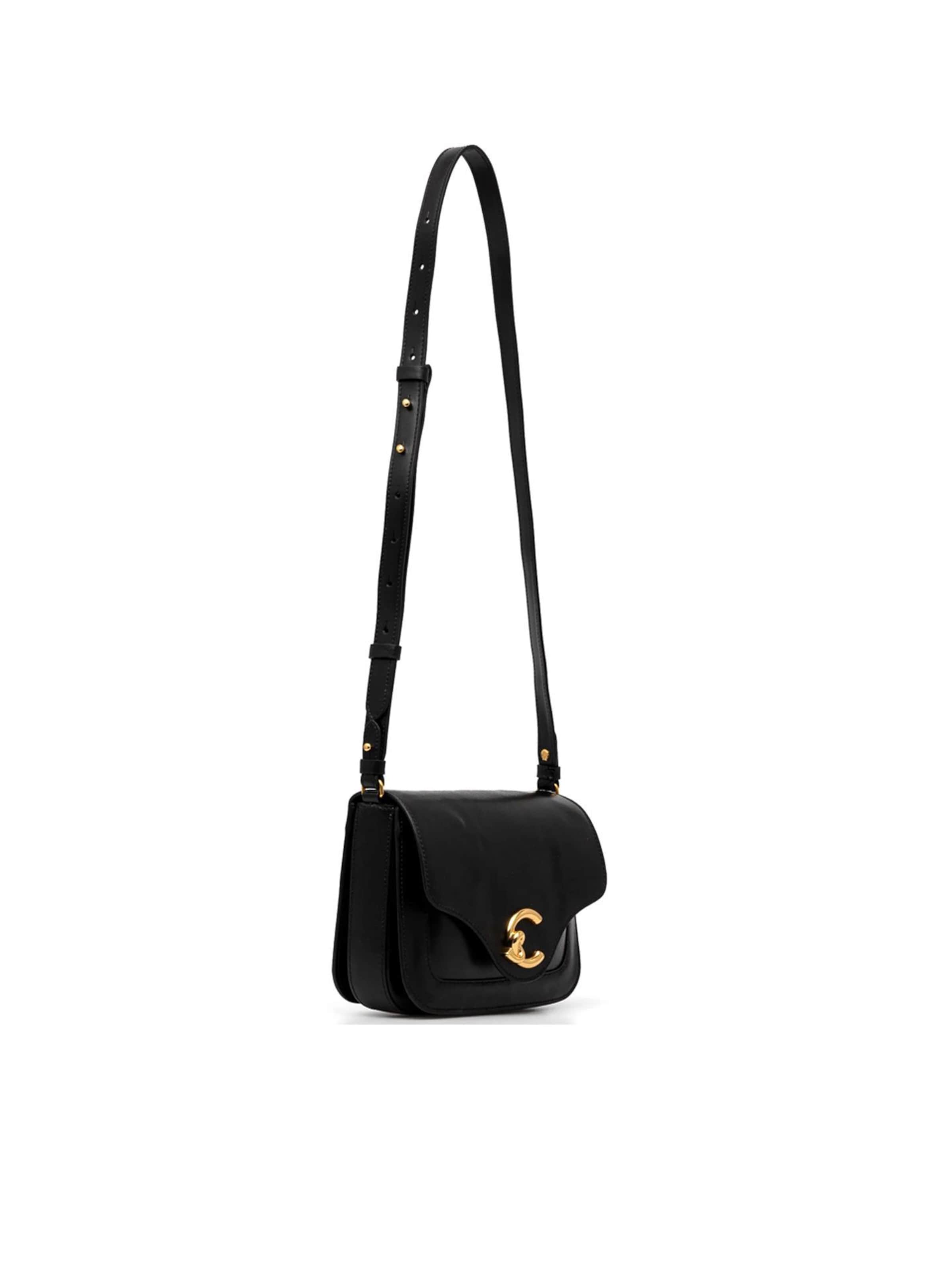 Coccinelle Schoudertas 'Coccinelle C-Me Calf Handbag Calf Smooth Leather' in Zwart