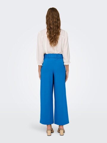 JDY Wide leg Pleat-front trousers 'GEGGO' in Blue