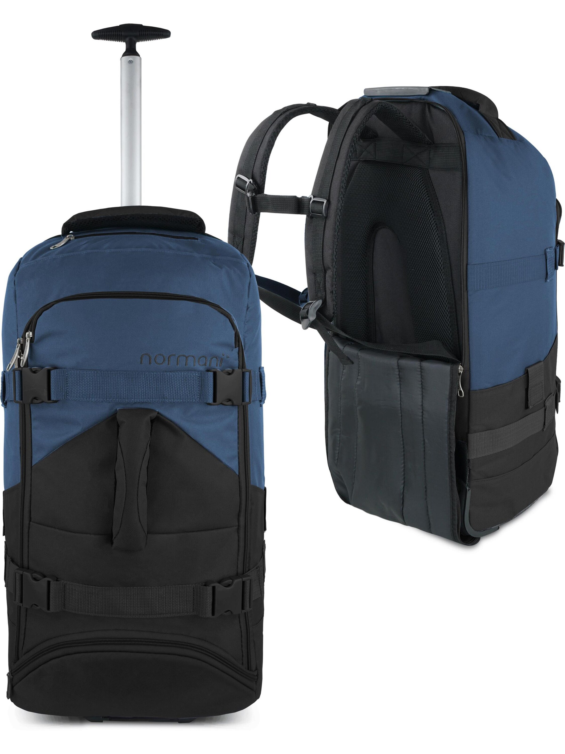 normani Trolley 'Melano' in Zwart: voorkant