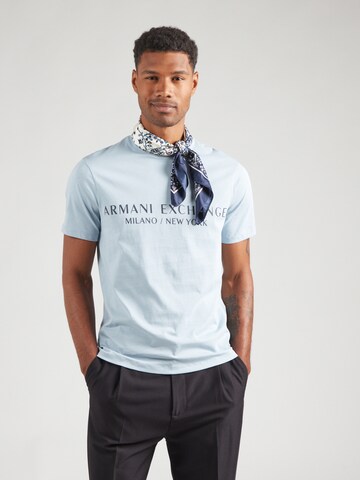 ARMANI EXCHANGE Regular fit Póló '8NZT72' - kék: elől