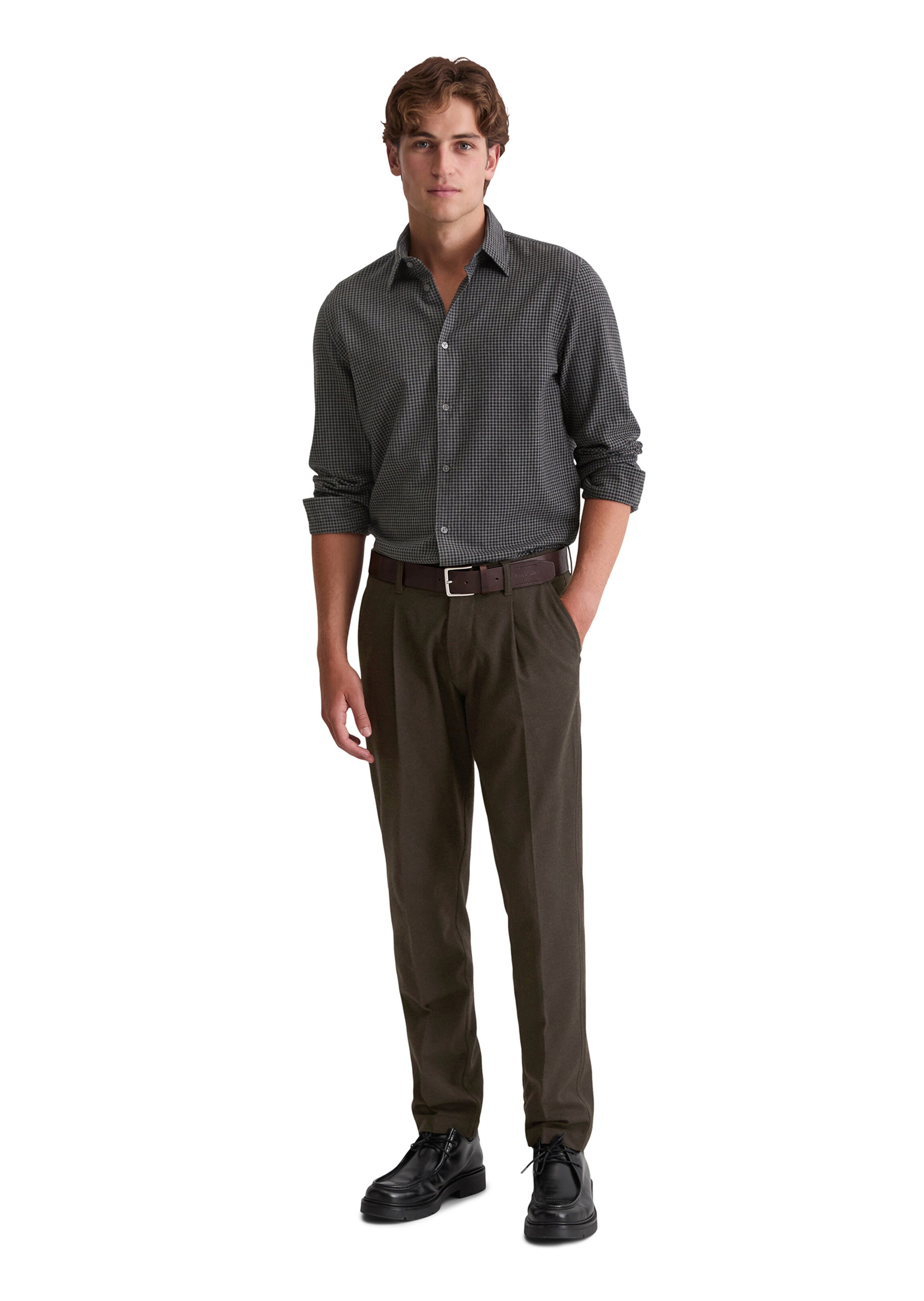 Marc O'Polo Regular fit Overhemd in Zwart