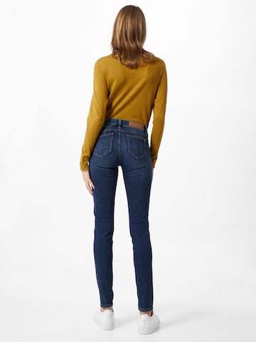 Yellow Blue Denim Skinny Jeans 'Yuliya' i blå
