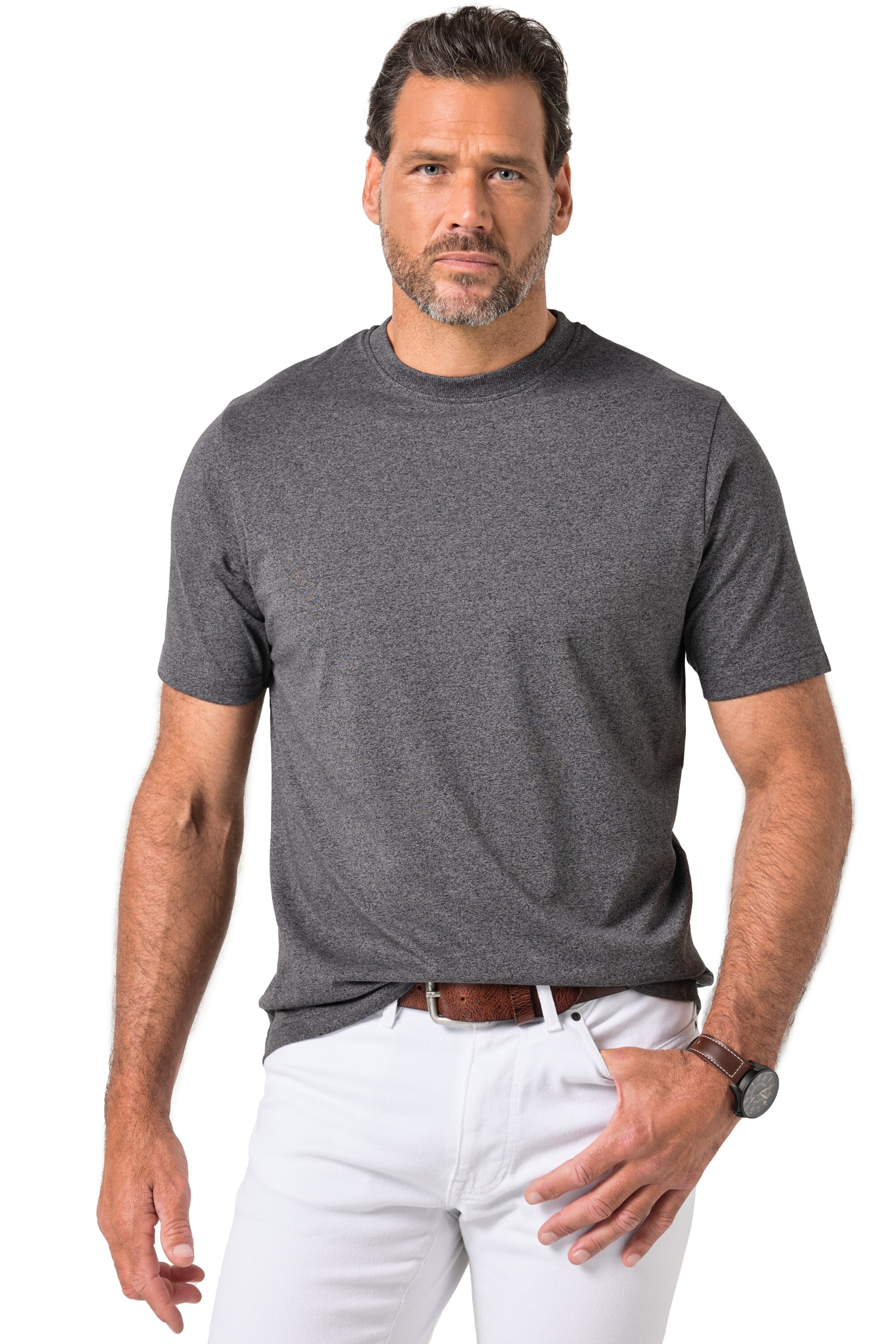 JP1880 Shirt in Grijs: voorkant